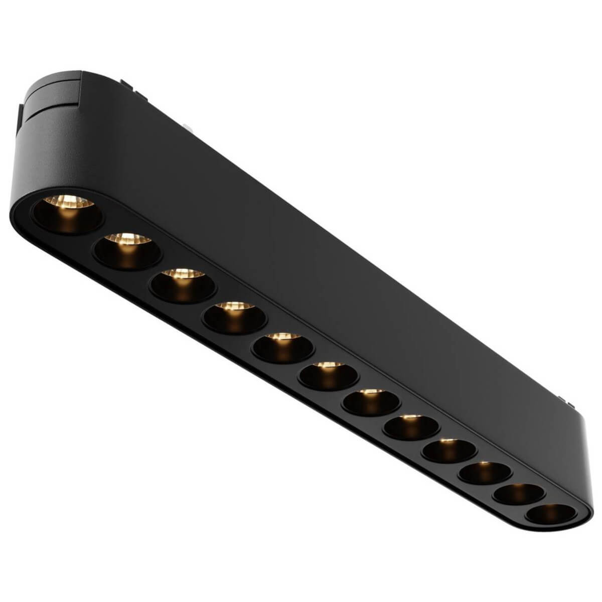 Owalna lampa sufitowa Points TR082-1-12W3K-M-B 12W 3000K do szyny czarny