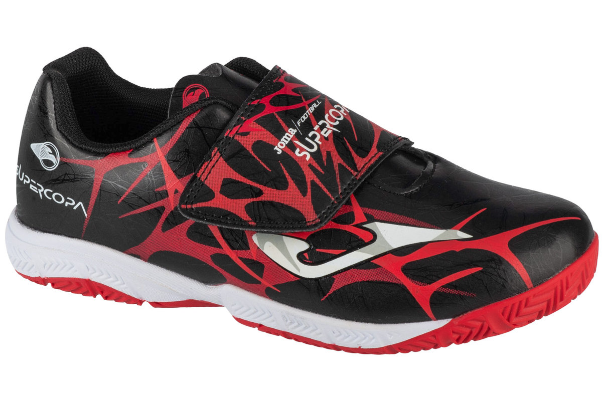 Joma Super Copa Jr 2501 INV SCJS2501INV, dla chłopca, buty halowe - halówki, Czarne