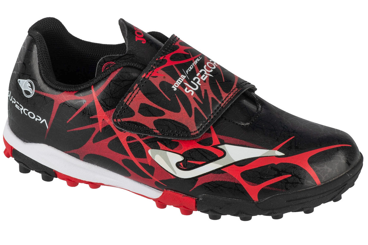 Joma Super Copa Jr 2501 TF SCJS2501TFV, dla chłopca, buty piłkarskie - turfy, Czarne