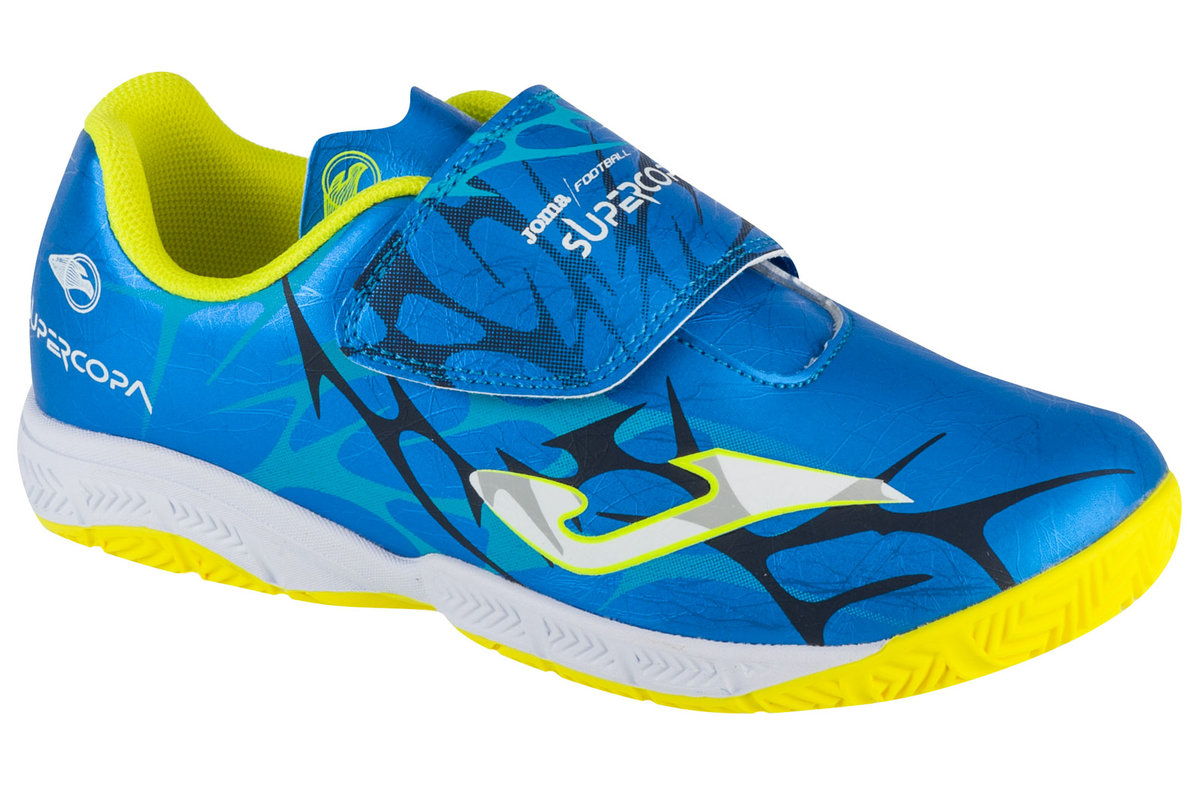 Joma Super Copa Jr 2504 IN SCJS2504INV, dla chłopca, buty halowe - halówki, Niebieski