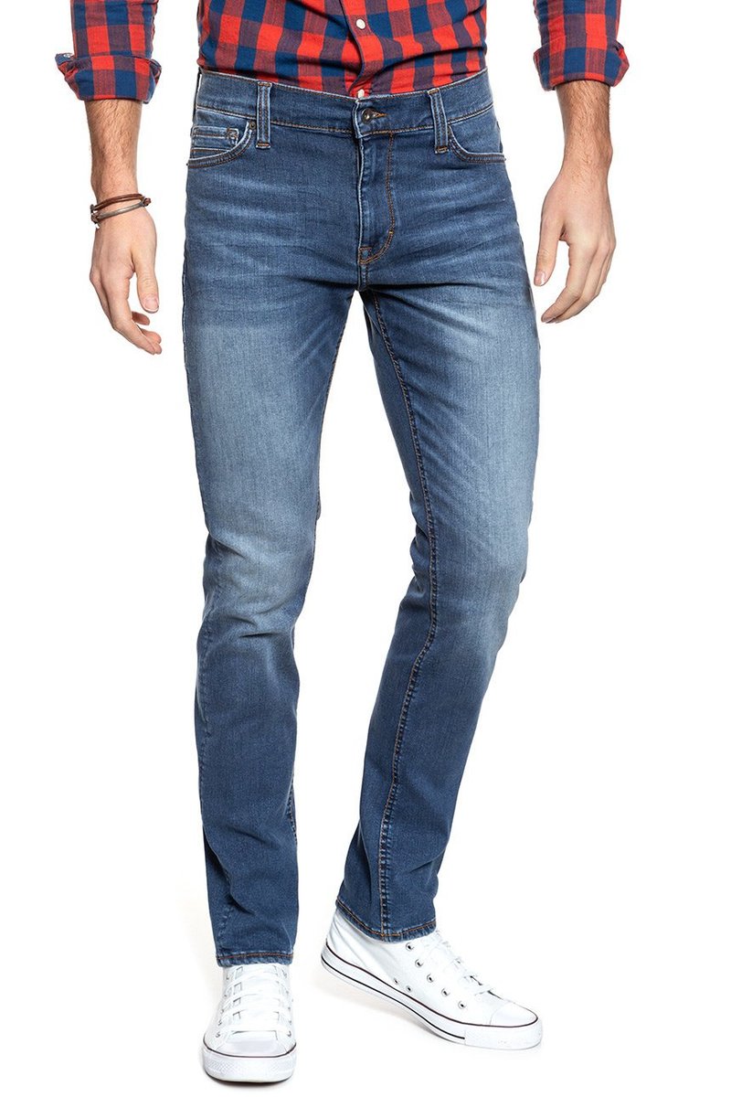 Mustang Vegas Męskie Spodnie Jeansowe Denim Blue 1008949 5000 783-W32 L32