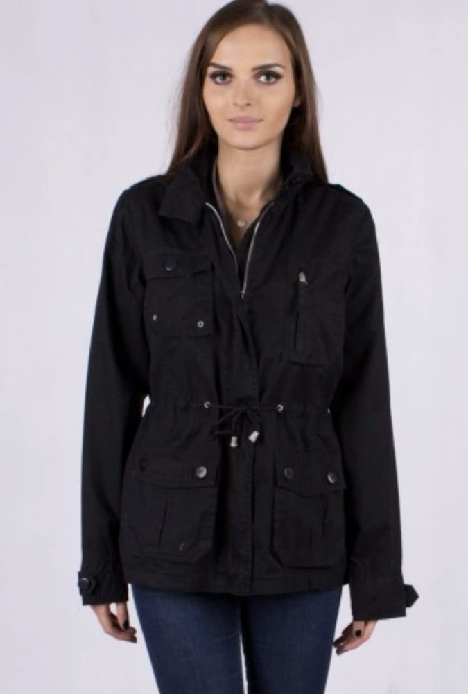 KURTKA DAMSKA CZARNA PRAKTYCZNA EXTRA OKAZJA