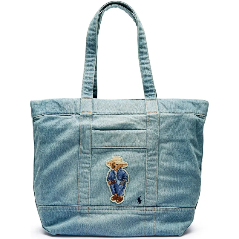 POLO RALPH LAUREN Jeansowa shopperka