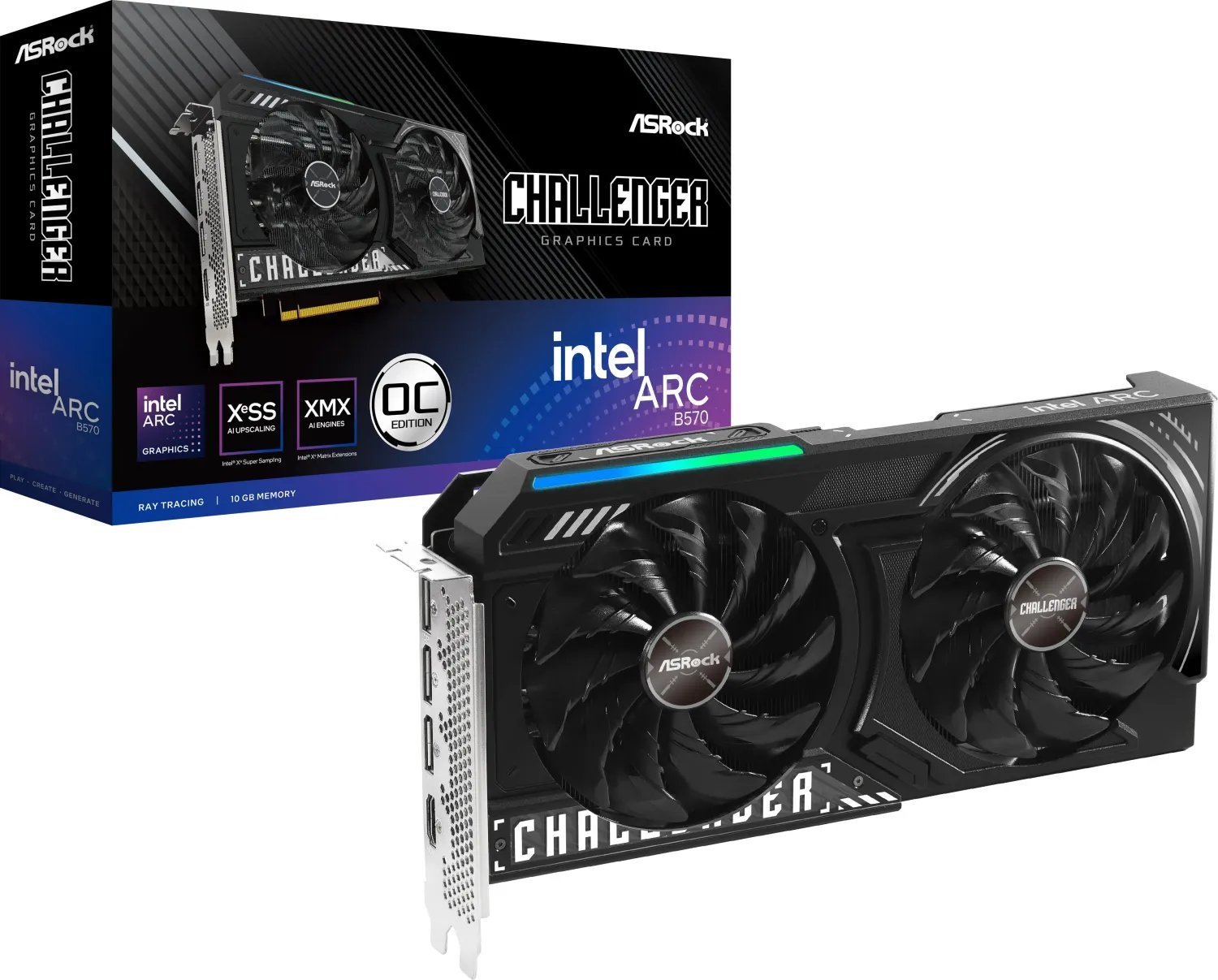ASROCK Intel ARC B570 CL 10GO 90-GA5KZZ-00UANF