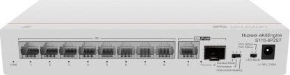 Switch Huawei Huawei S110-8P2ST Switch 8x GE PoE+, 1x SFP, 1x GE, 124W, AC