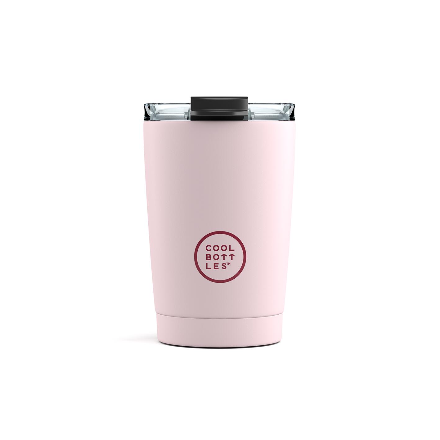 Cool Bottles Kubek termiczny 330 ml Triple cool Pastel Pink