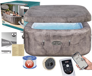 Bestway 6001K Rome Spa Hydromasaż Podgrzewacz 140 dysz 180x180x71cm 2025r