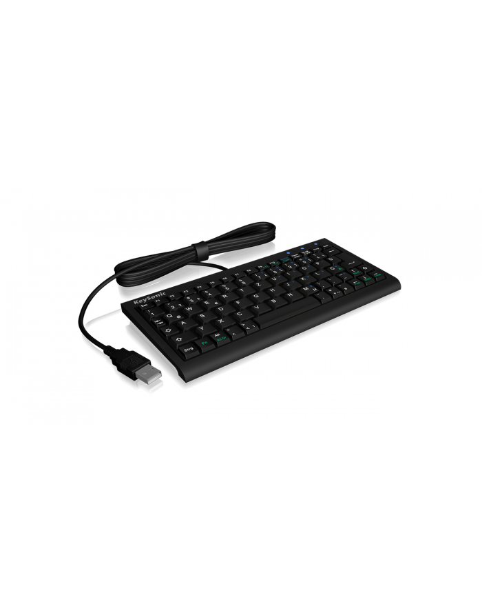 D-E Layout - KeySonic ACK-3401, keyboard Kolor: CZARNY, X-type membrane