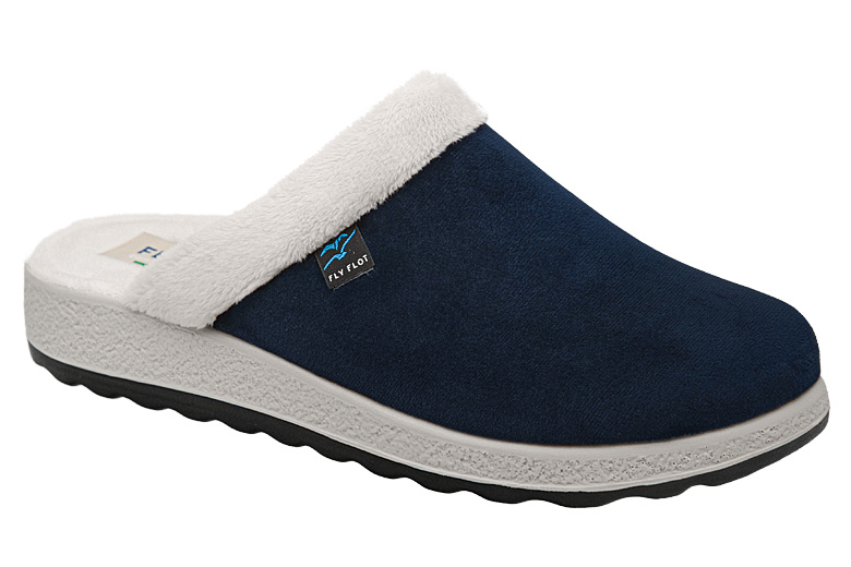 Kapcie FLY FLOT 51 X20 PM 6401 Blue Granatowe Pantofle domowe Ciapy zdrowotne