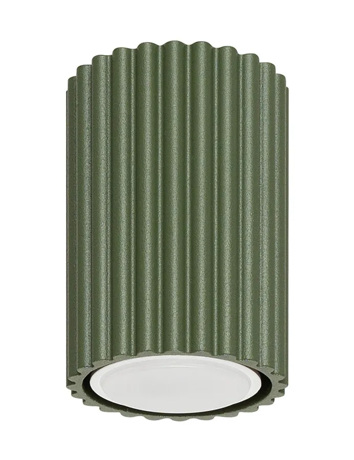 Zielona nowoczesna lampa sufitowa tuba S3-Z84