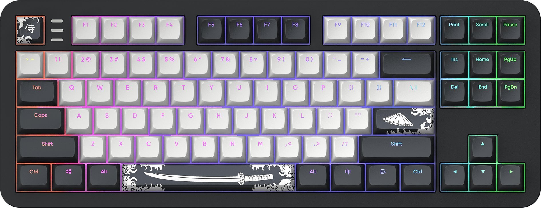 Dark Project ALU87B Bushido G3Ms Moonstone DPKB_BUSHIDO_87_ANSI