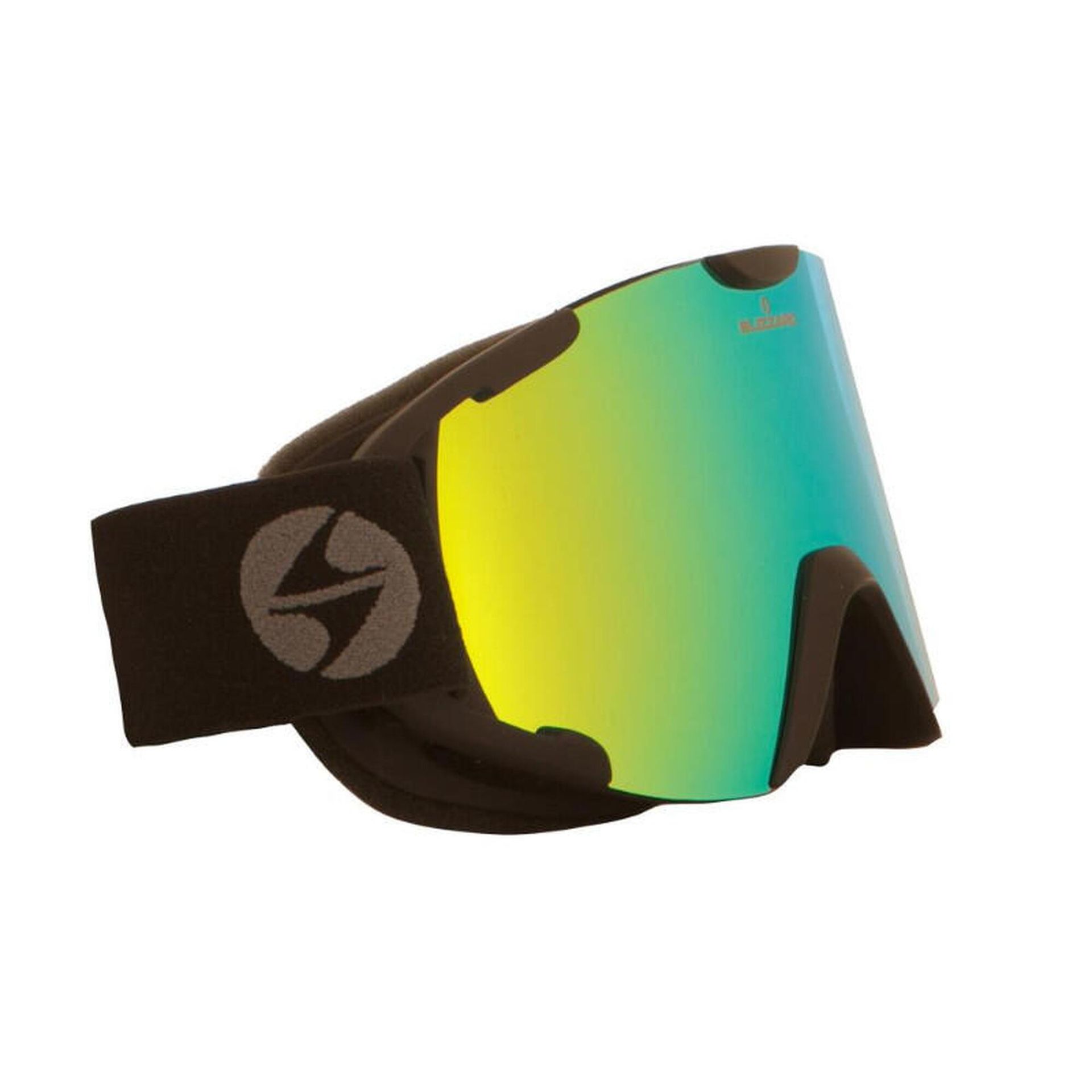 Gogle Blizzard 938 Matt Black Smoke/Revo Yellow 2023