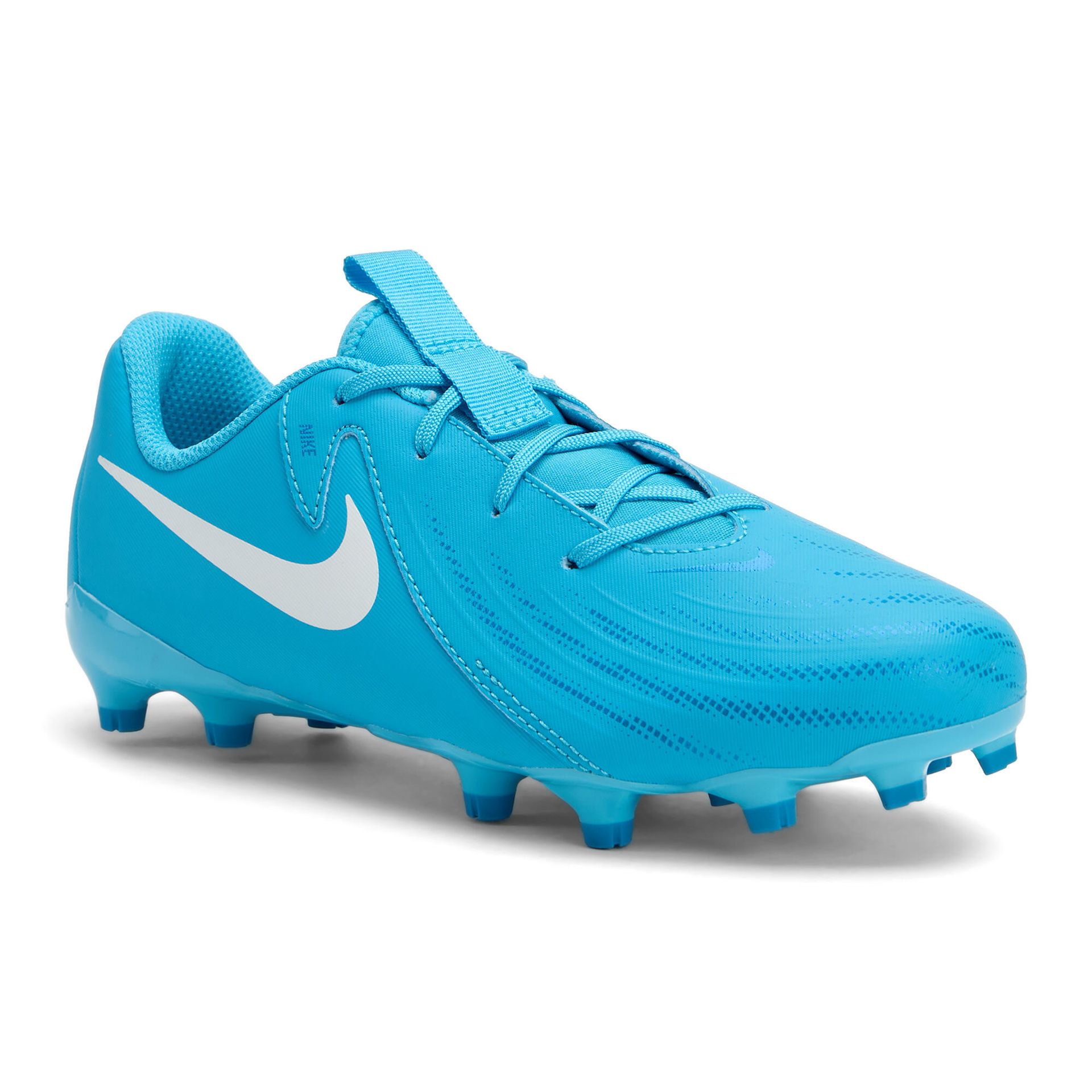 NIKE Unisex dziecięce buty piłkarskie Phantom Gx Ii Academy Fg/Mg, Niebieska furia biała, 38.5 EU