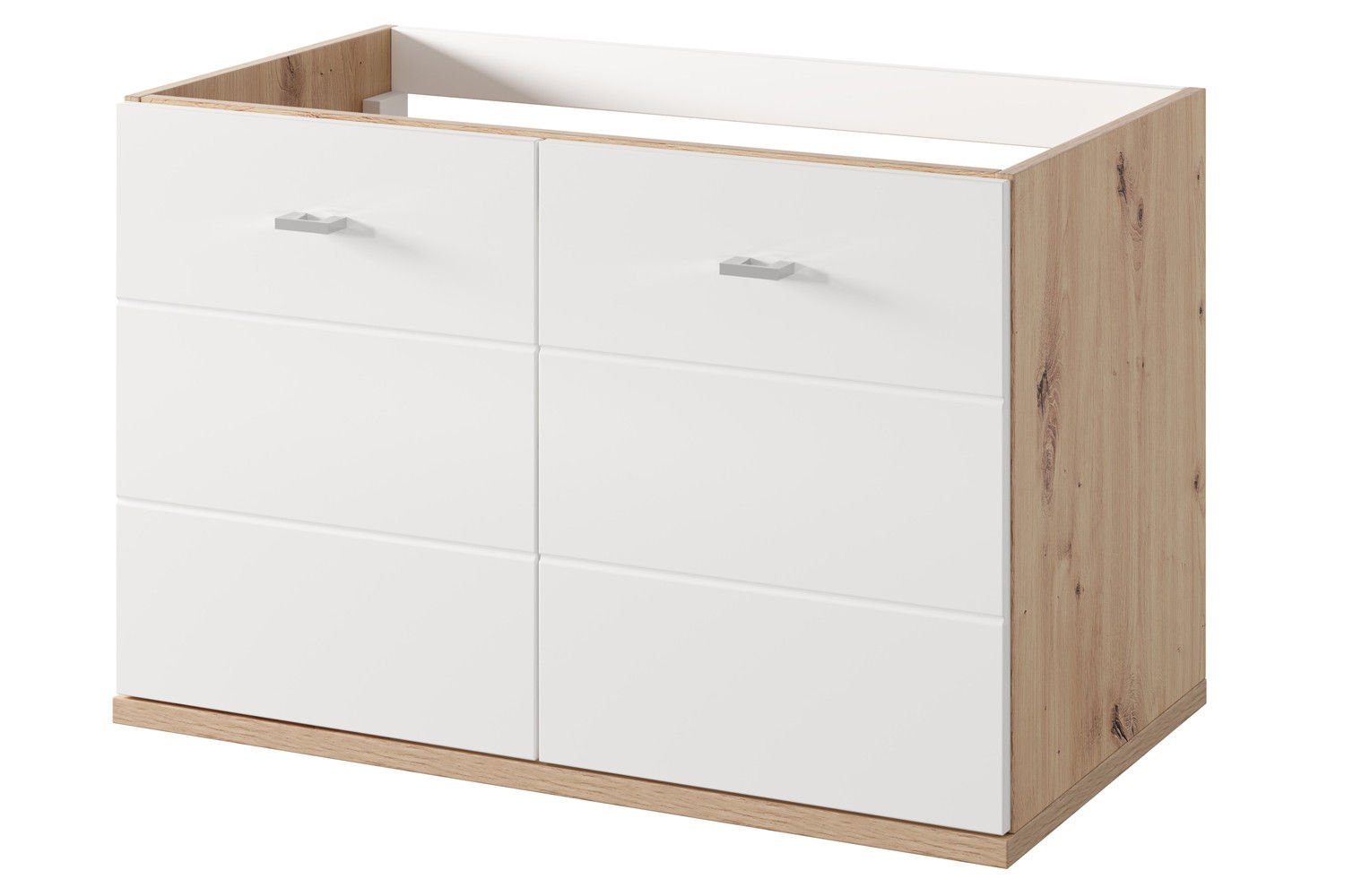 Szafka łazienkowa pod umywalkę Szynaka Meble Sting 80 cm dąb artisan/biały TH-100-1821