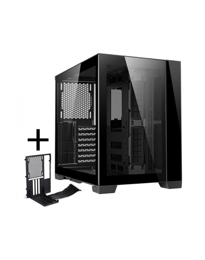 Obudowa Lian Li O11D MINI-X ATX Midi Tower bez zasilacza z oknem czarna + Mini Riser Card