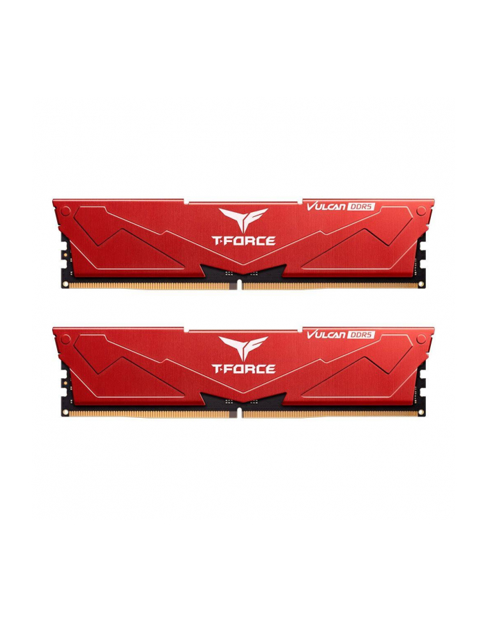Pamięć DDR5 Team Group T-FORCE VULCAN 32GB 2x16GB 6400MHz CL40 1,35V Czerwona