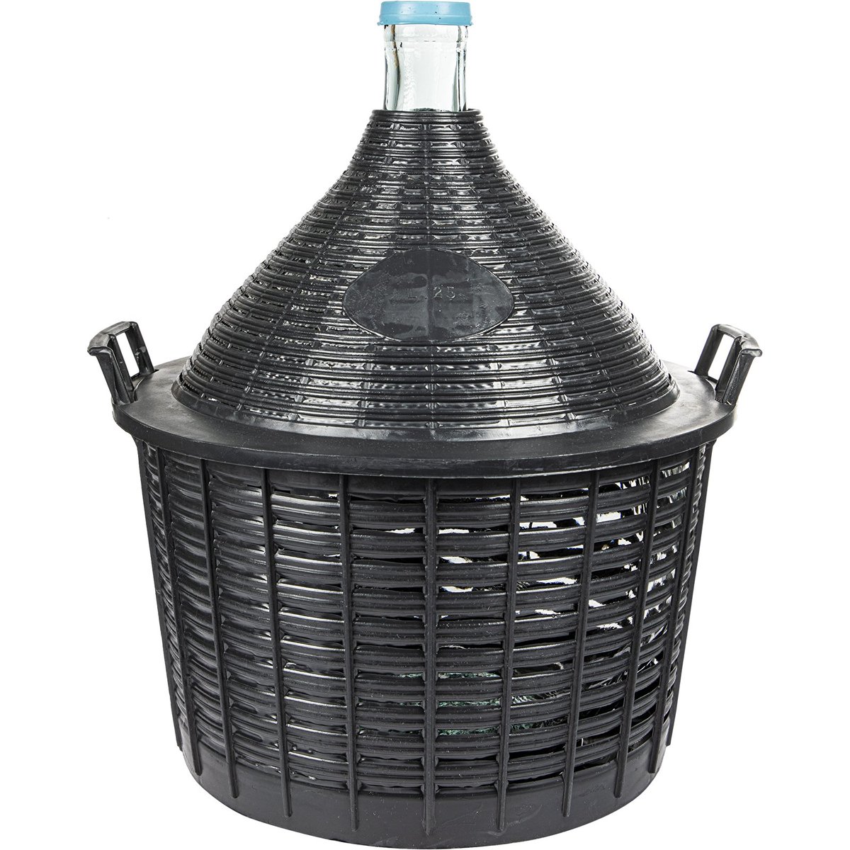 balon na wino w koszu plastikowym 25l 644025