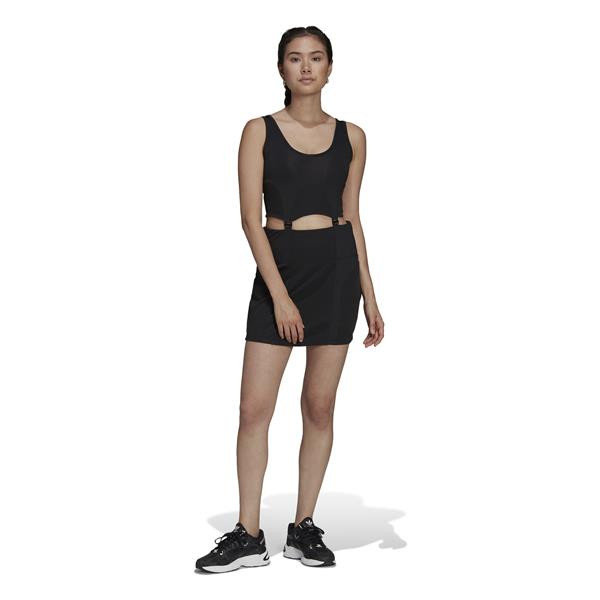 Sukienka damska adidas HC3032 RIB DRESS Czarna