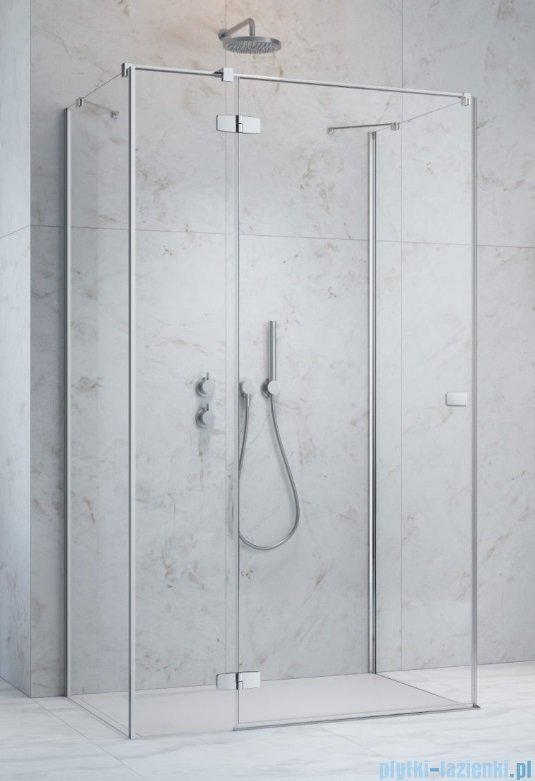 Radaway Fuenta Kdj+S kabina 80x120x80cm lewa chrom połysk szkło przejrzyste 1384051-01-01/1384024-01-01L/1384051-01-01