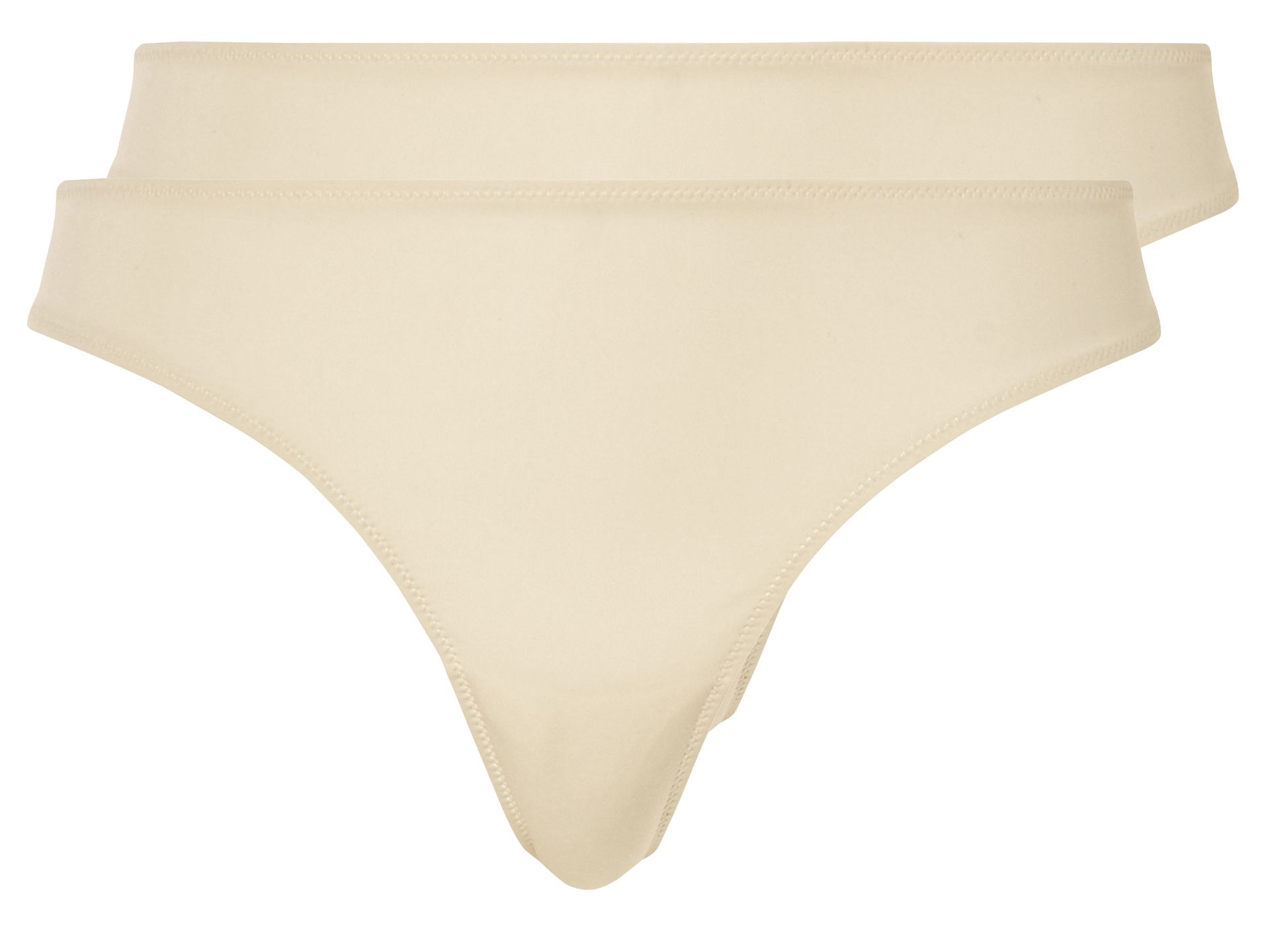 esmara® Stringi damskie, 2 pary (XS (32/34), Biały)