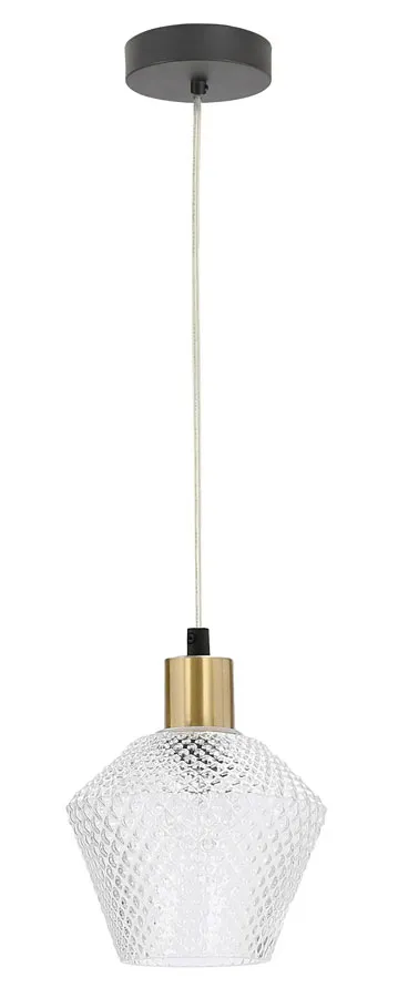 Nowoczesna lampa wisząca z kryształowym kloszem - D271 D8-F53