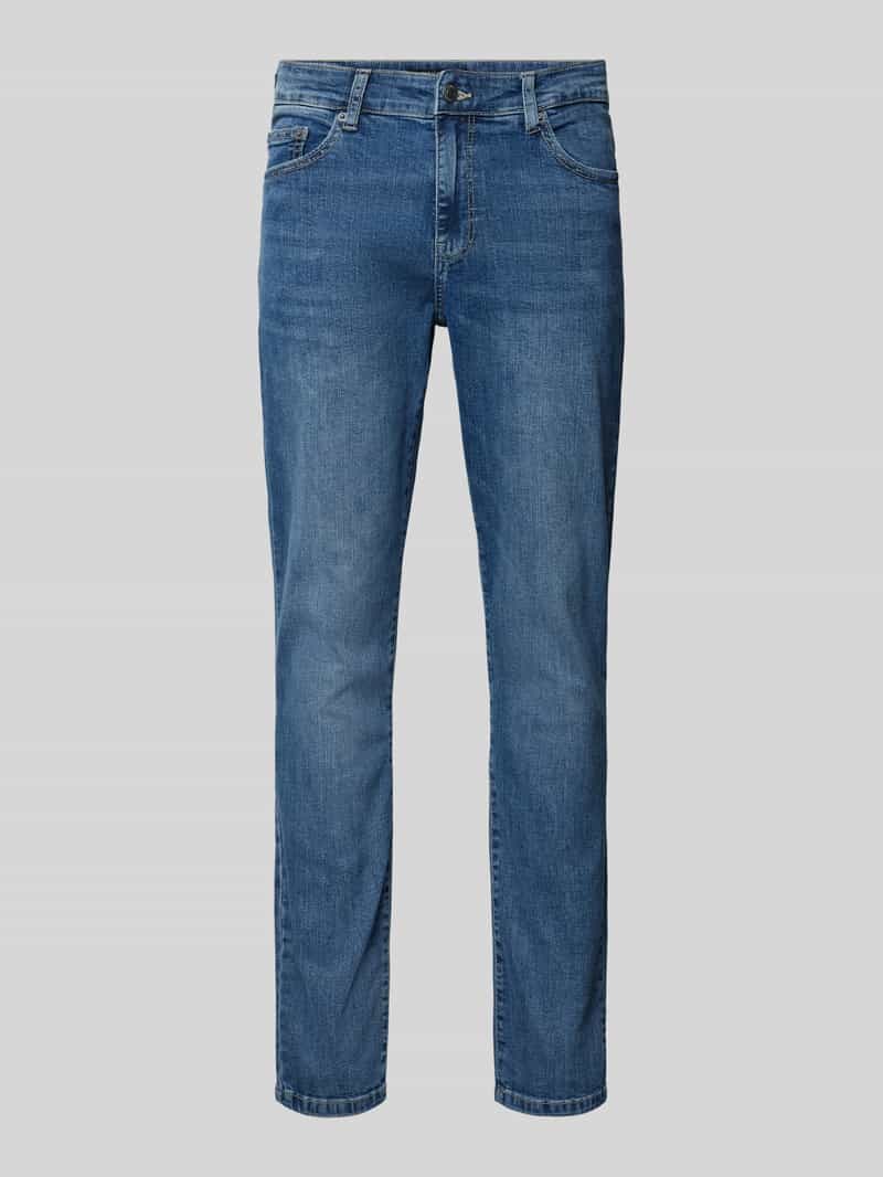 Jeansy o kroju slim fit z 5 kieszeniami model ‘LOOM’