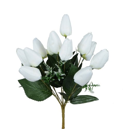 Bukiet tulipanów 45cm BU631 W01 sztuczny duży biały