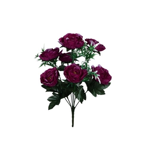 Peonia bukiet 37cm BU867 V01 sztuczny bukiecik piwonii fioletowy