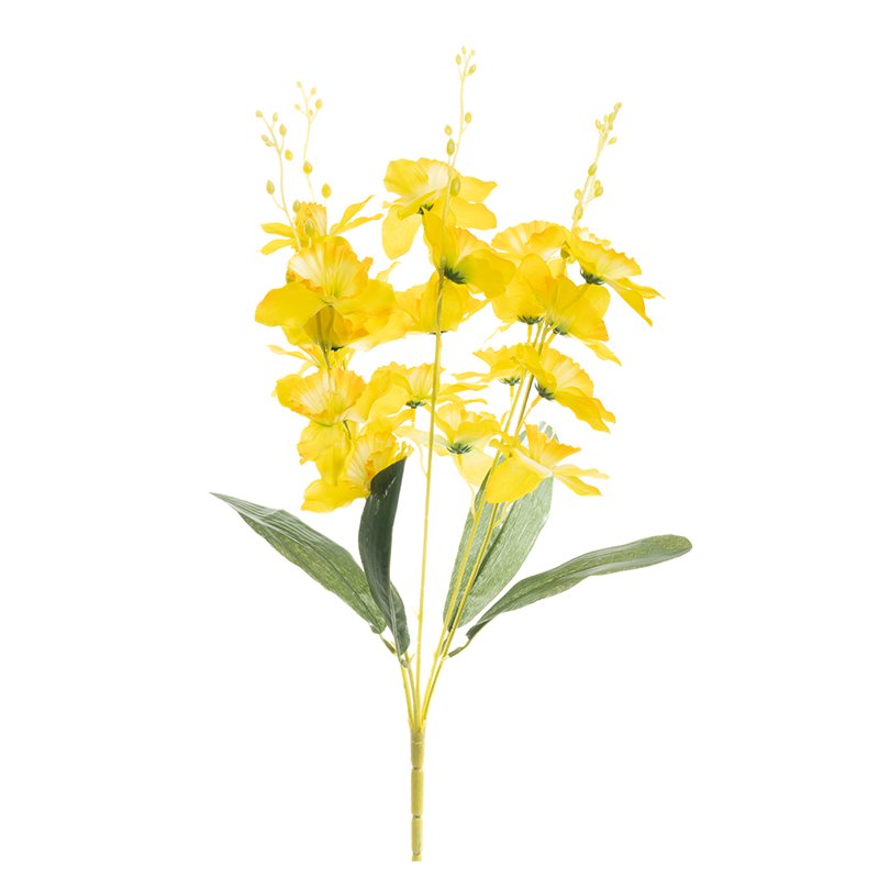Żonkil - bukiet 58 cm BU002E YL01 sztuczny żonkil żółty