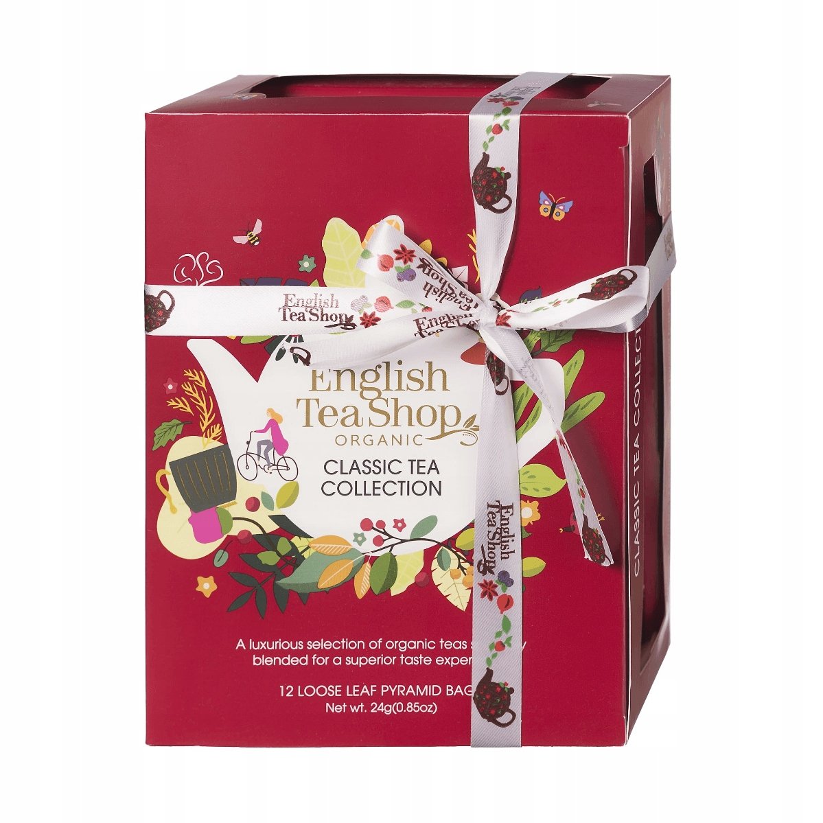 Zestaw herbat ekologicznych w piramidkach Classic RED English TEA herbata