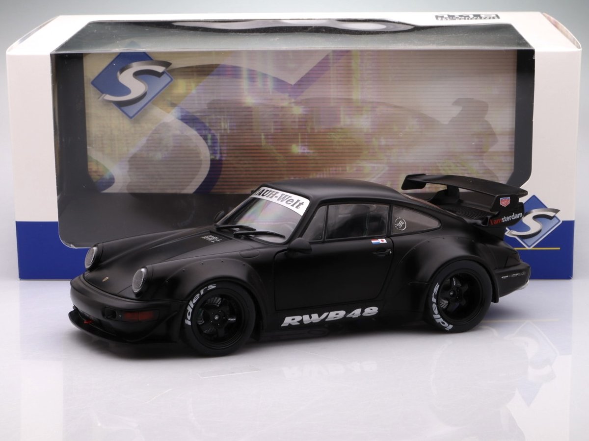 Porsche 911 RWB BodyKit Darth Vader - 2016, black Solido 1:18
