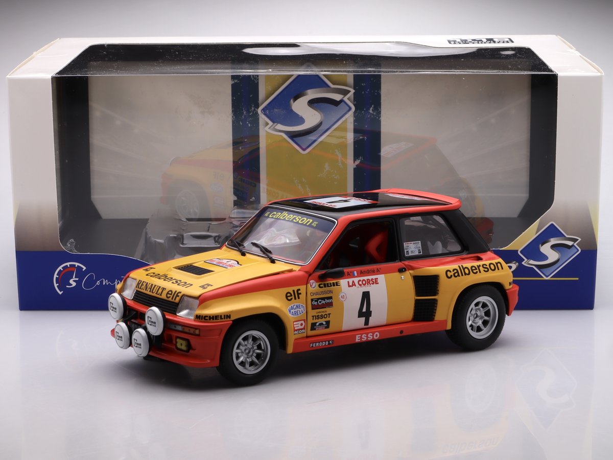 Renault 5 Turbo #4 RAGNOTTI/ANDRIE TOUR DE Corse - 1980, yellow Solido 1:18