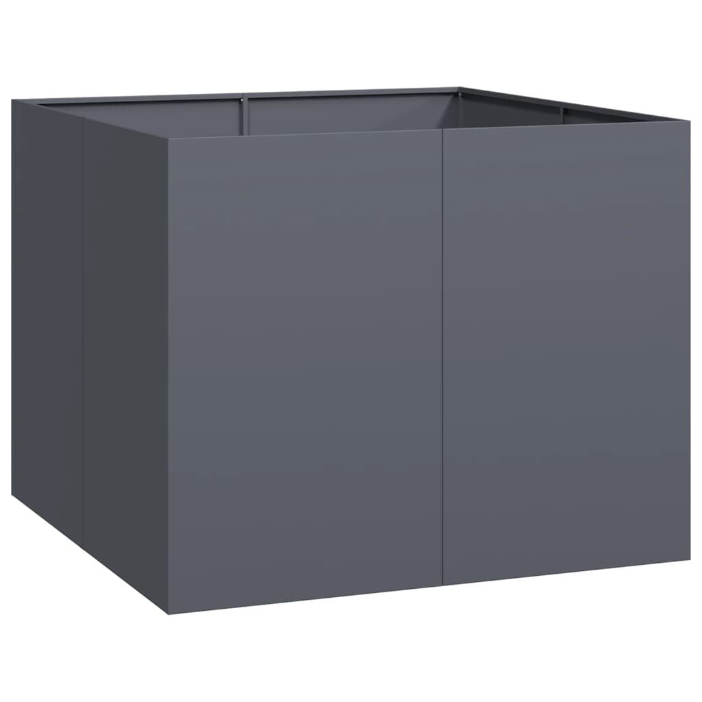 vidaXL Doniczka Antracyt 100x100x80 cm Stal