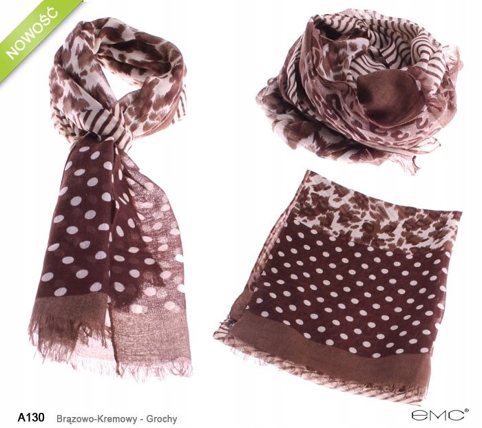 Szal PREMIUM WISKOZA BANDANA Otulacz PIEKNY Szalik