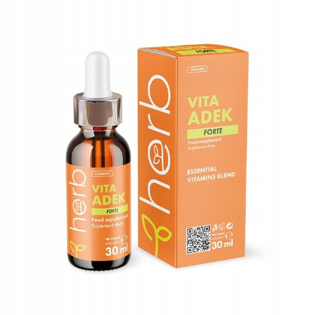 Herb, Vita ADEK - suplement diety z witaminami dla dzieci, 30ml