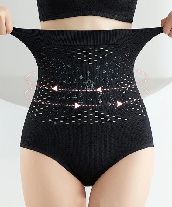 Wyszczuplające majtki modelujące – wysoki stan, kolor czarny, L