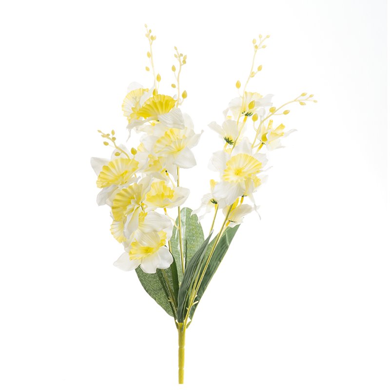Żonkil - bukiet 58 cm BU002E L-W/YL sztuczny żonkil do dekoracji
