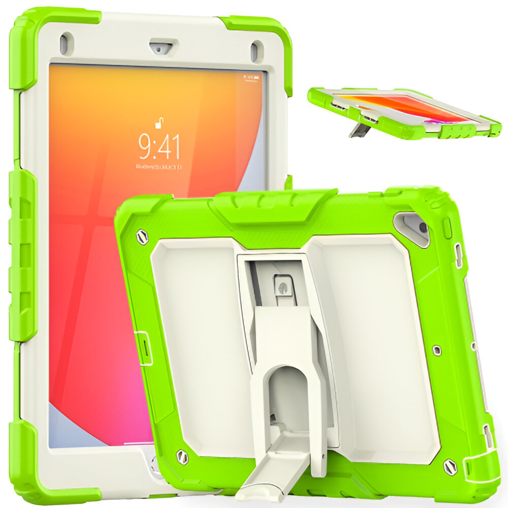 Etui do iPad 10.2 z Regulowaną Podstawką Wytrzymałe Zielone