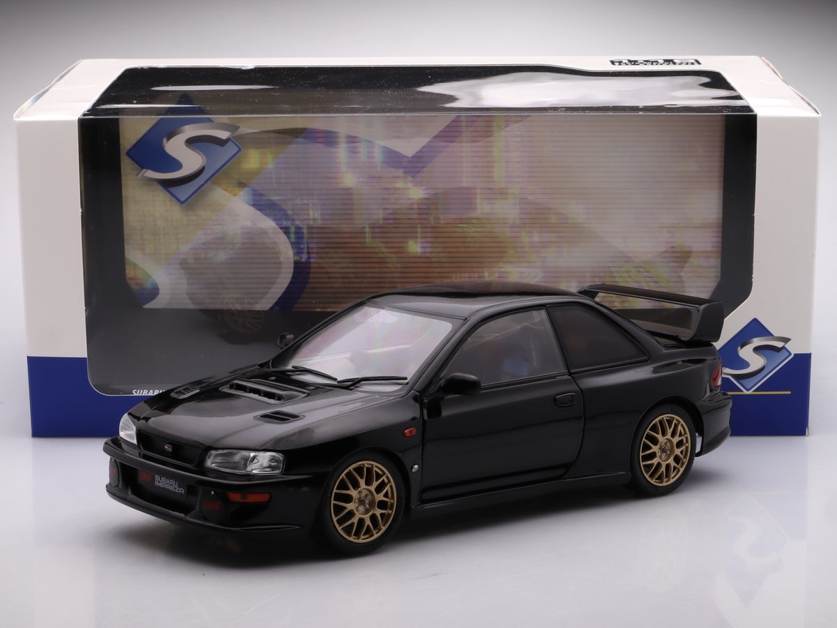 Subaru Impreza 22B - 1998, black Solido 1:18