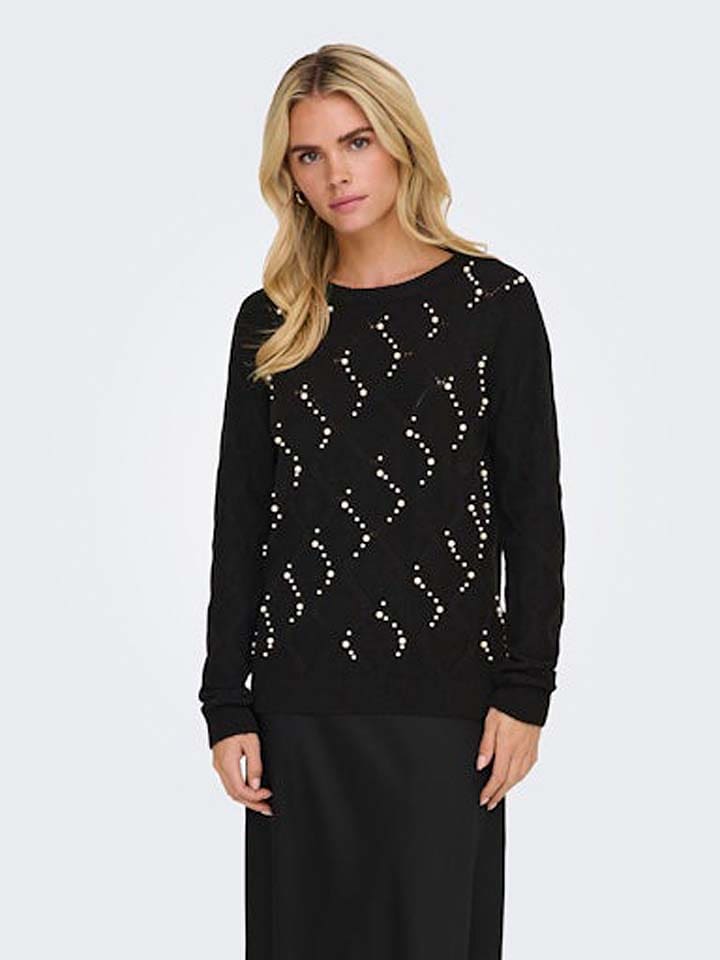 ONLY Sweter w kolorze czarnym