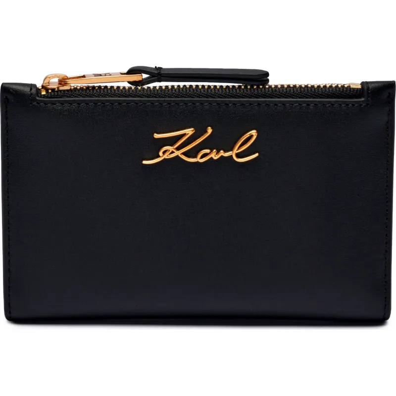 Karl Lagerfeld Skórzany portfel K/SIGNATURE SLIM