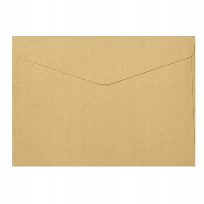 Koperta ozdobna C5 perłowa złota 150g 10szt. /280688/