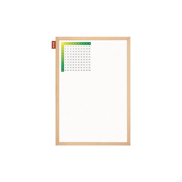 Tablica edukacyjna magnetyczna suchościeralna 40x60cm nadruk plan lekcji rama drewniana MEMOBE 1szt. /MTM060040.PL01.01.51/
