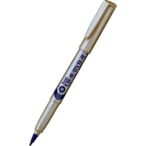 Marker foliopis/do CD 0,8mm F okrągły PENTEL NMS51 ekologiczny niebieski