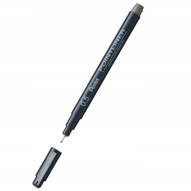 Cienkopis PENTEL POINTLINER szary 0,5mm 1szt. /S20P-5N/