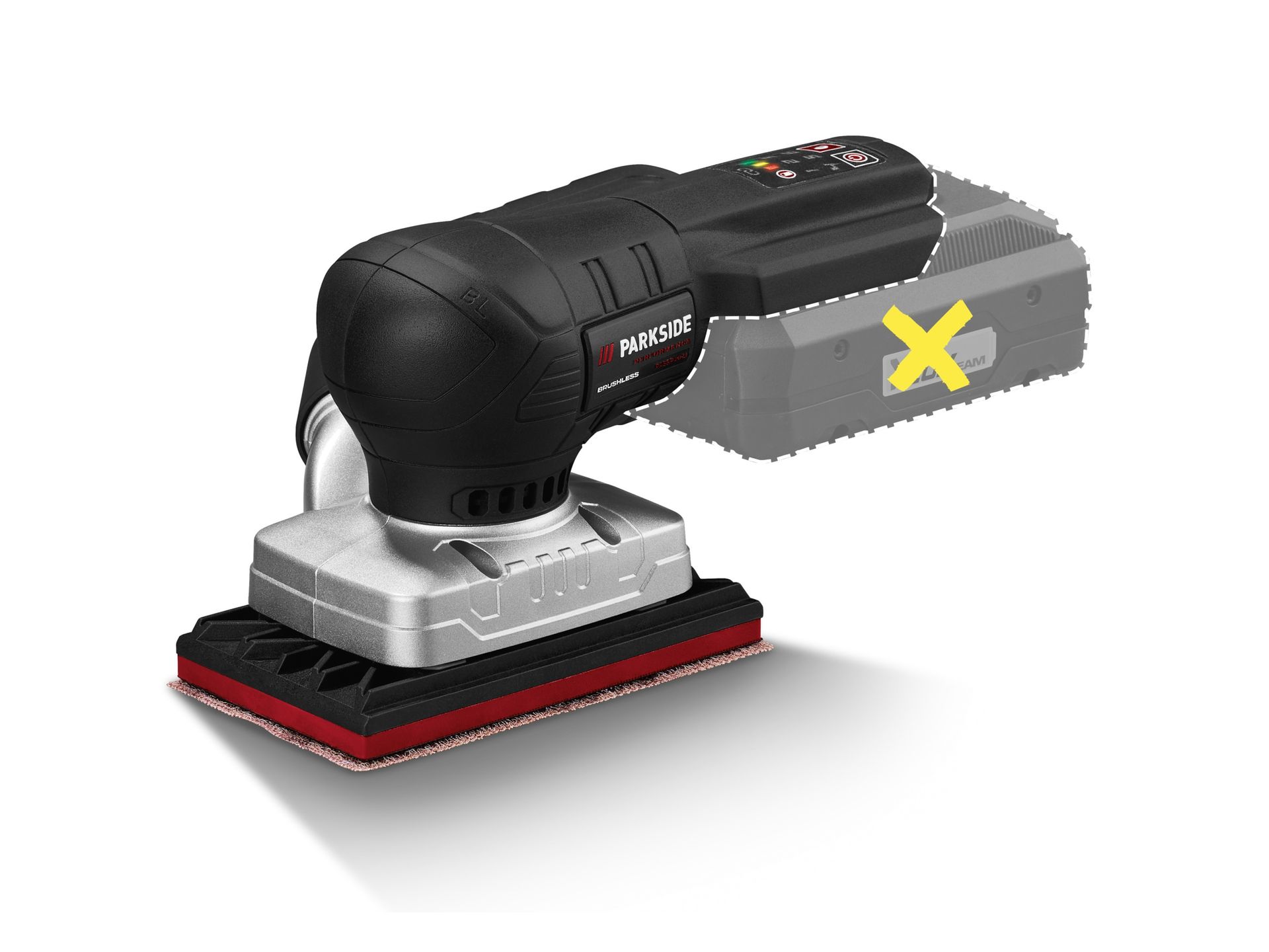 PARKSIDE PERFORMANCE® Akumulatorowa szlifierka oscylacyjna, 20 V