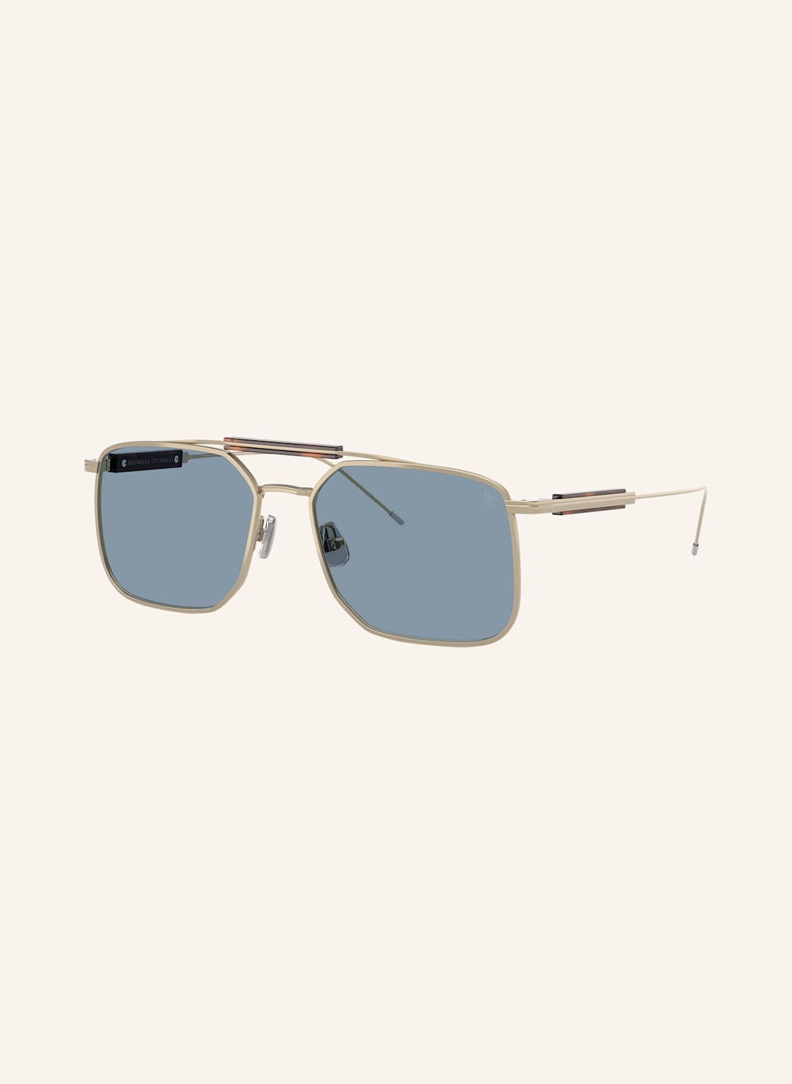 Brunello Cucinelli Okulary Przeciwsłoneczne bc2005st gold