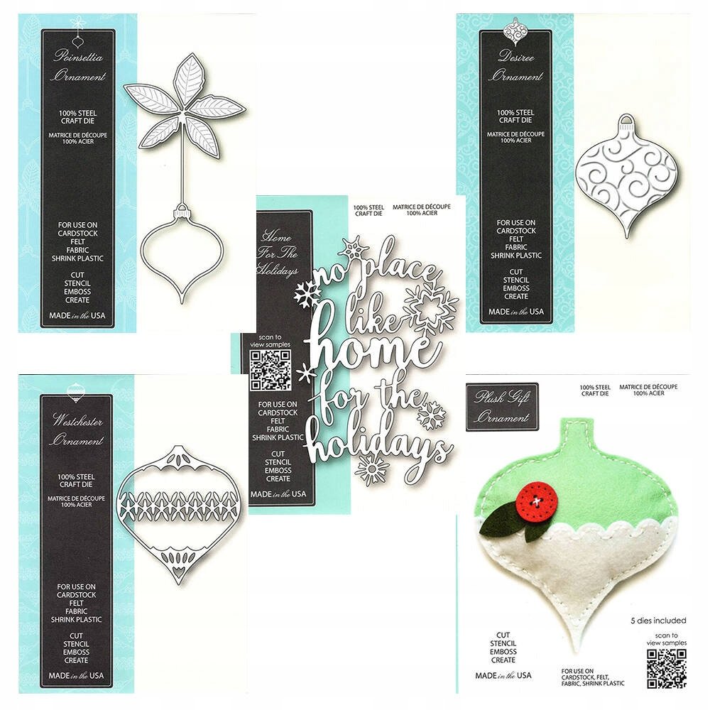 ZESTAW świątecznych wykrojników do papieru - Memory Box