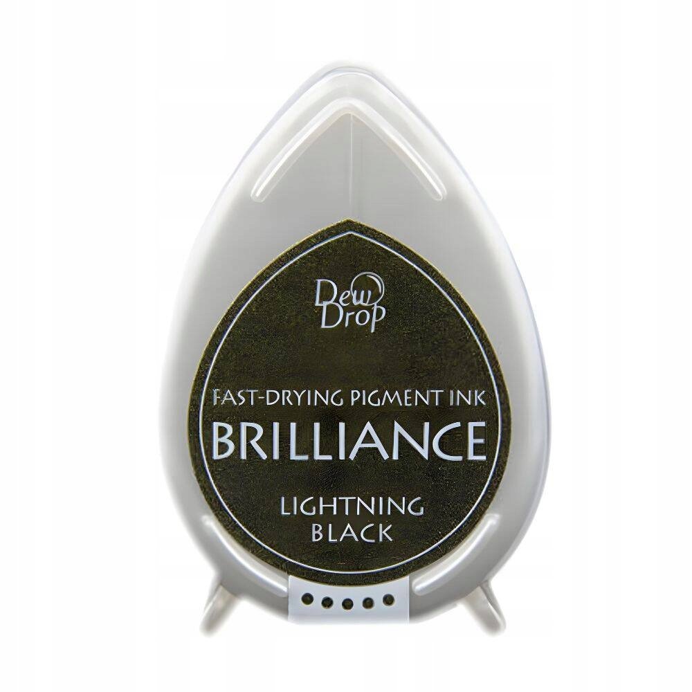 Szybkoschnący TUSZ PIGMENTOWY Brilliance Drop - Lightning Black Tsukineko
