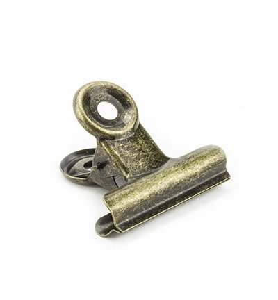 KLIPS METALOWY KLIP zaciskarka vintage 38mm - 1szt
